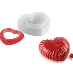 Moule Silicone|Moules À Gâteaux*SILIKOMART Moule Silicone Cœur Lovely 18,2 x 17,3 cm x H 6,8 cm Professional
