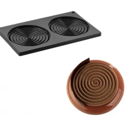 Moule Silicone*PAVONI Moule Silicone Décor Hypnose Ø 14 cm x H 1 cm (x2)