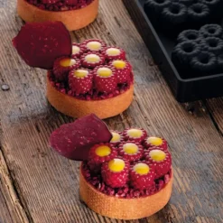 Moule Silicone*PAVONI Moule Silicone Décor Mini Framboises Ø 6,2 cm x H 2,1 cm (x8)