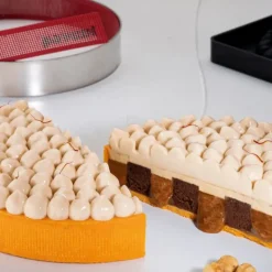 Moule Silicone*PAVONI Moule Silicone Décor Noisettes Ø 18 cm x H 1,8 cm