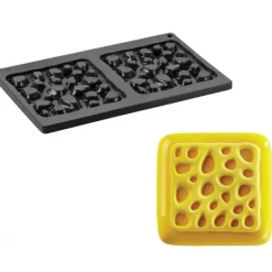 Moule Silicone*PAVONI Moule Silicone Décor Éponge 13,5 cm x H 1 cm (x2)