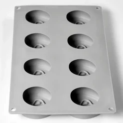 Moule Silicone*PAVONI Moule Silicone Demi-Pomme 30 x 17.5 cm (x8)