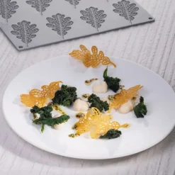 Moules À Chocolat|Décoration Comestible*PAVONI Moule Silicone Gourmand Feuille de Chêne 9,8 x 5,3 x H 0,2 cm (x8)