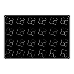 Moule Silicone*PAVOFLEX Moule Silicone Hélices Ø 7 cm x H 4,2 cm (x24)