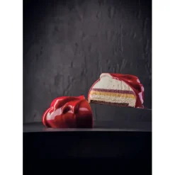 Moules À Gâteaux|Moule Silicone*PAVONI Moule Silicone Mini Cadeau Coeur 14,8 x 13,4 cm x H 5,8 cm