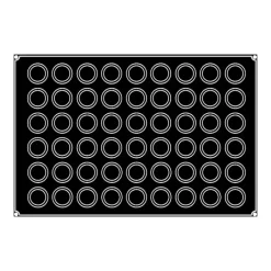 Moule Silicone|Moules À Gâteaux*PAVOFLEX Moule Silicone Mini-Muffin Ø 5 cm x H 2,8 cm (x54)