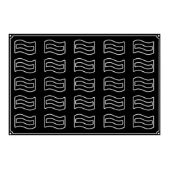Moule Silicone*PAVOFLEX Moule Silicone Rectangle Vague 8 x 4,5 cm x H 4 cm (x25)