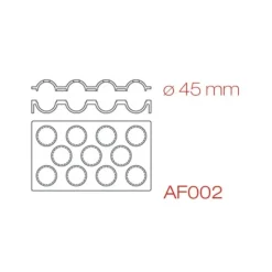 Moule Silicone*PAVONI Moule Silicone Sphère 30 x 17,5 cm Ø 4,5 cm (x11)