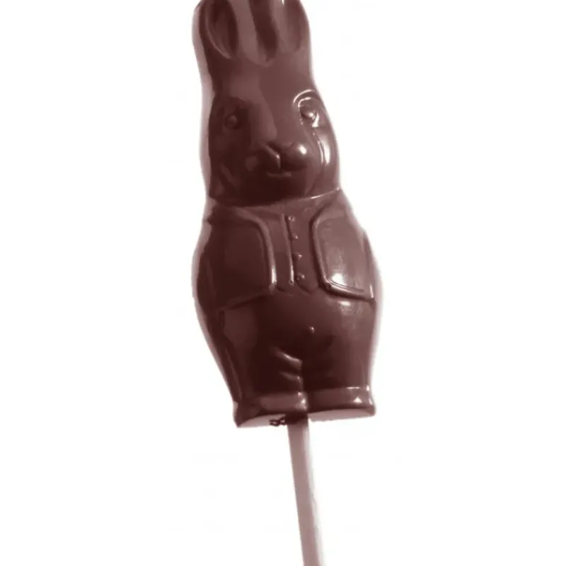 Moules À Chocolat*CHOCOLATE WORLD Moule Sucette Chocolat Lapin 74 mm (x9)