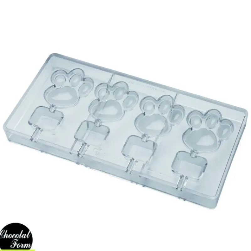 Moules À Chocolat*Chocolat Form Moule Sucette Chocolat Patte 62 x 55 mm (x4)