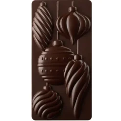 Moules À Chocolat*PAVONI Moule Tablette Chocolat Boule Noël 15,4 x 7,7 cm