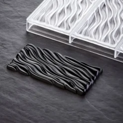 Moules À Chocolat*PAVONI Moule Tablette Chocolat Fluid Vallée 15,4 x 7,7 x H 1,1 cm (x3)