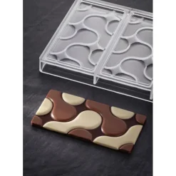 Moules À Chocolat*PAVONI Moule Tablette Chocolat Flow 15,4 x 7,7 x H 0,8 cm (x3)