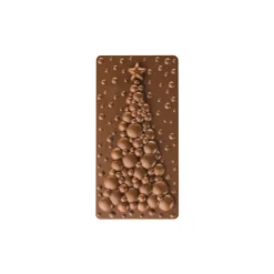 Moules À Chocolat*PAVONI Moule Tablette Chocolat Sapin Bubble 15,4 x 7,7 cm