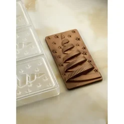 Moules À Chocolat*PAVONI Moule Tablette Chocolat Sapin de Noël Nuit Etoilé 15,4 x 7,7 cm