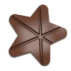 Moules À Chocolat*CHOCOLATE WORLD Moule Tablette Chocolat Étoile 11,8 cm (x2)