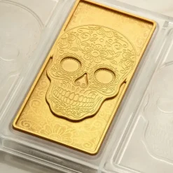 Moules À Chocolat*PAVONI Moule Tablette Chocolat Tête de Mort 15,4 x 7,7 cm