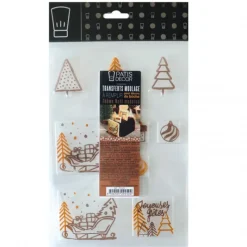 Moules À Chocolat*PATISDECOR Moule Transfert Embout de Bûche Noël Patisdécor