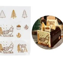 Moules À Chocolat*PATISDECOR Moule Transfert Embout de Bûche Noël Patisdécor