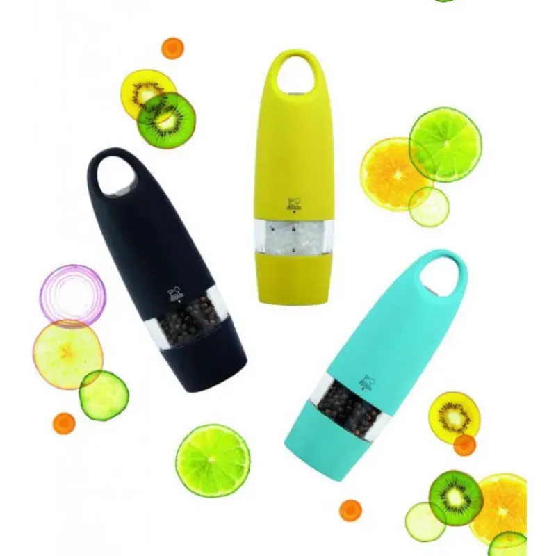 Moulin*PEUGEOT Moulin à Poivre Electrique Zest 18 cm Noir Soft Touch