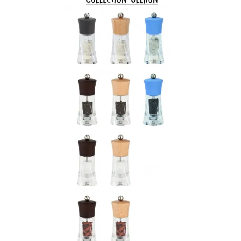 Moulin*PEUGEOT Moulin à Poivre Oléron 14 cm Transparent-Chocolat