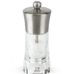 Moulin*PEUGEOT Moulin à Sel Ouessant 14 cm Transparent-Inox