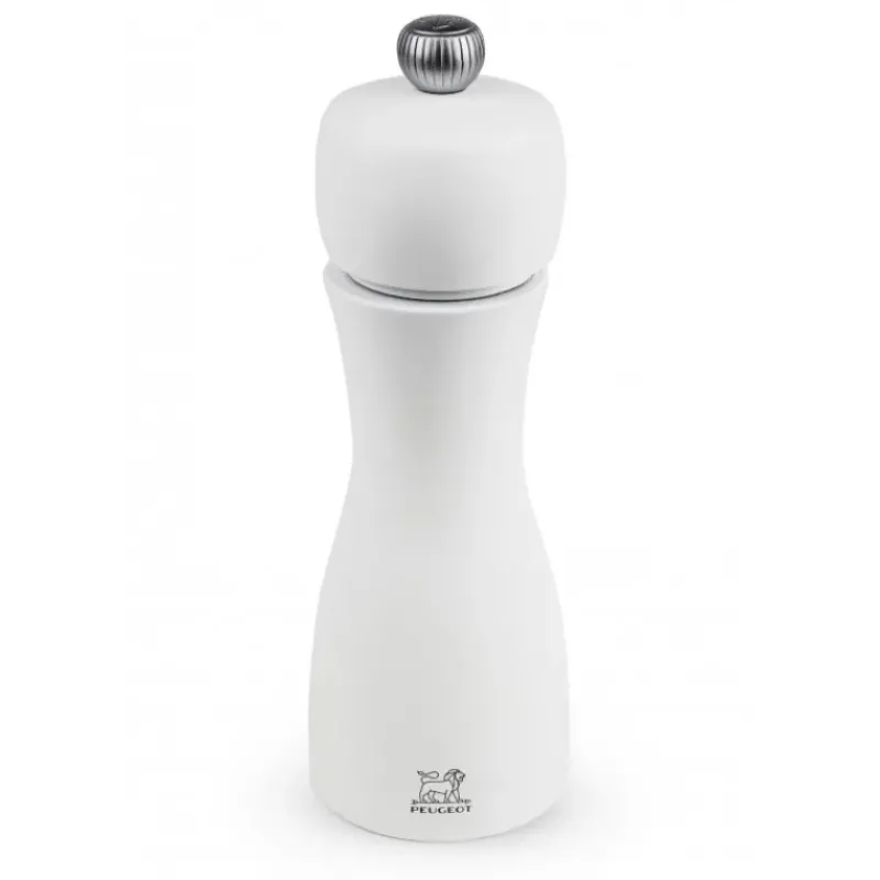 Moulin*PEUGEOT Moulin à Sel Tahiti 15 cm Blanc Mat