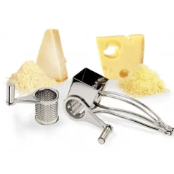 Râpes À Fromage*La Bonne Graine Moulin Râpe à Fromage inox 2 tambours