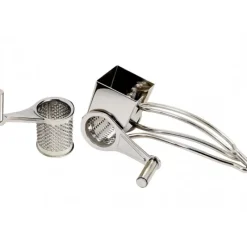 Râpes À Fromage*La Bonne Graine Moulin Râpe à Fromage inox 2 tambours