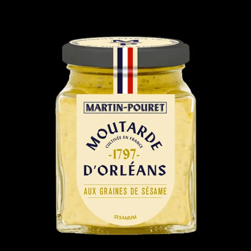 Moutarde*MARTIN POURET Moutarde d'Orléans aux Graines de Sésame 95g
