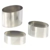 Cercle À Patisserie*MALLARD FERRIERE Nonnette Ovale Inox 8 cm H6 cm