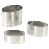 Cercle À Patisserie*MALLARD FERRIERE Nonnette Ovale Inox 7 cm H6 cm