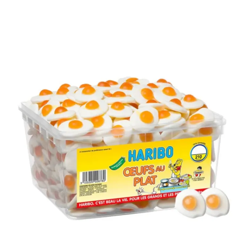 Confiserie*HARIBO Oeufs au plat x 210 - Boîte Bonbon