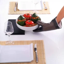 Gant De Cuisine*MASTRAD Orka Plus Noir Gant Silicone et textile