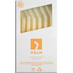 Accessoires Bar*CUISINEADDICT Paille Réutilisable en Verre 23cm courbée x6 HALM