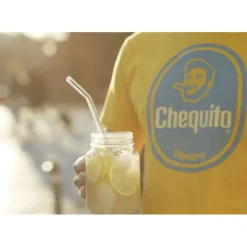 Accessoires Bar*CUISINEADDICT Paille Réutilisable en Verre 23cm courbée x6 HALM