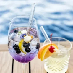 Accessoires Bar*CUISINEADDICT Paille Réutilisable en Verre 20cm droite x4 HALM