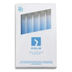 Accessoires Bar*CUISINEADDICT Paille Réutilisable en Verre 20cm droite x4 HALM