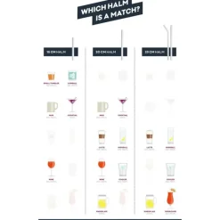 Accessoires Bar*CUISINEADDICT Paille Réutilisable en Verre 20cm droite x4 HALM