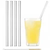 Accessoires Bar*CUISINEADDICT Paille Réutilisable en Verre 23cm droite x4 HALM