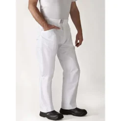Pantalon De Cuisine*ROBUR Pantalon de Cuisine Mixte Blanc ARENAL T.0
