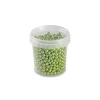 Décoration Comestible*PAVONI Perles en Sucre Vert Métallisé Ø 4 mm 120 g