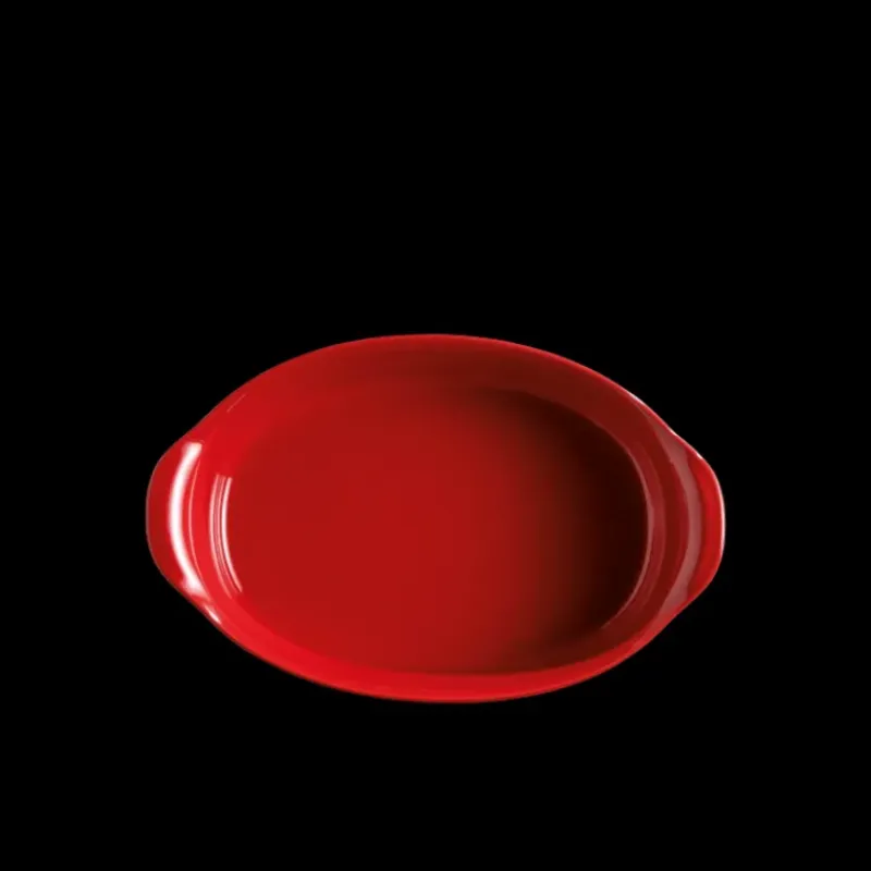 Plat De Cuisson*EMILE HENRY Petit Plat à Four Ovale en Céramique 27,5 x 17,5 cm Grand Cru