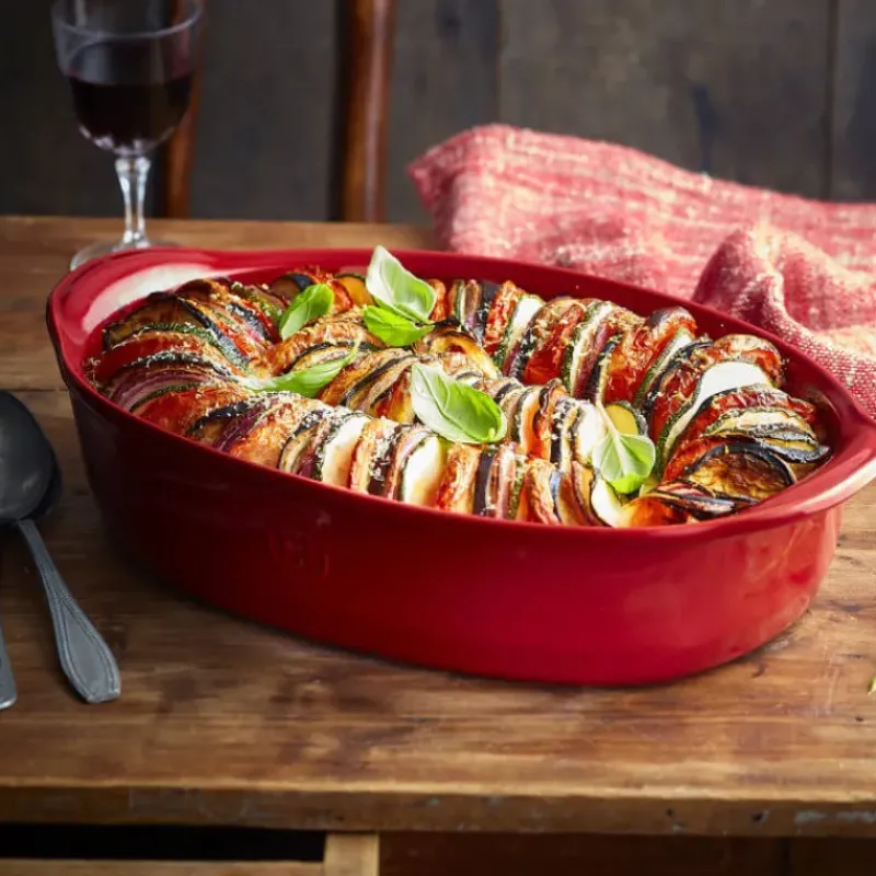 Plat De Cuisson*EMILE HENRY Petit Plat à Four Ovale en Céramique 27,5 x 17,5 cm Grand Cru