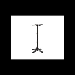Mobilier Terrasse Restaurant|Mobilier Restaurant*LYROSE Pied de Mange-Debout en Fonte Epoxy Noire Retro