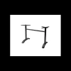 Mobilier Terrasse Restaurant|Mobilier Restaurant*LYROSE Pied de Table Double en Métal Noir Athena