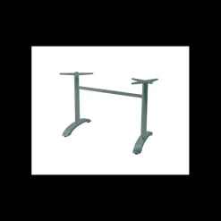 Mobilier Terrasse Restaurant|Mobilier Restaurant*LYROSE Pied de Table Double en Métal Gris Aluminium Athena