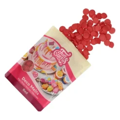 Décoration Comestible*FUNCAKES Pistoles Deco Melts Rouge 250g