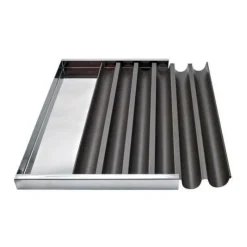 Moule Anti-adhésif|Moules À Gâteaux*MALLARD FERRIERE Plaque à Bûchettes 6 Gouttières Anti-adhésives 60x40 cm