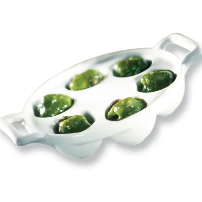 Plat De Cuisson*REVOL Plat à Escargots Blanc 6 trous Belle Cuisine